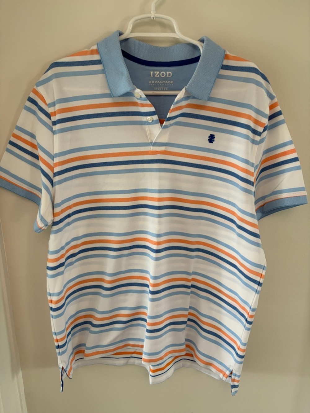Izod Light Blue Polo with Dark Blue Trim